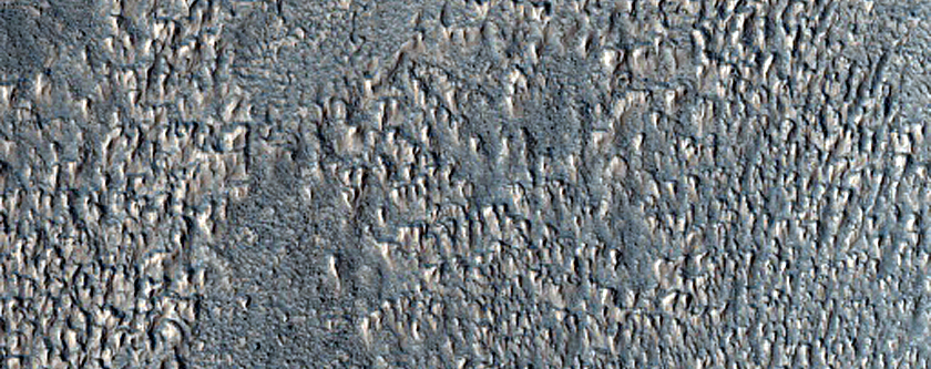Landforms Southeast of Hellas Montes