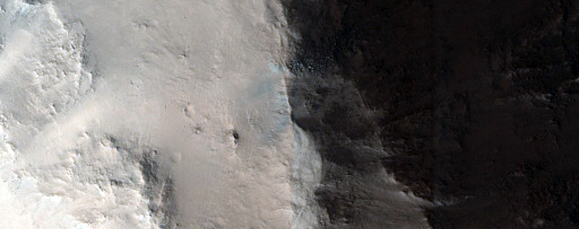 Crater Rim in Northern Mid-Latitudes