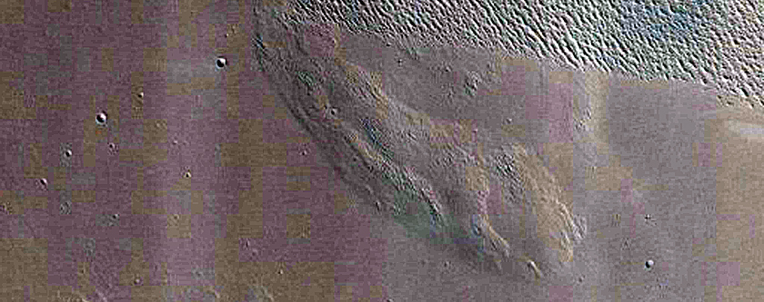 Slope Streaks and Central Peak of Crater