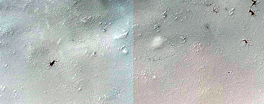 Small South Polar Layered Deposits Crater Seasonal Monitoring