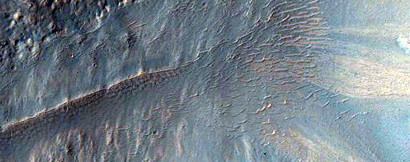 Well-Preserved Gullied Impact Crater