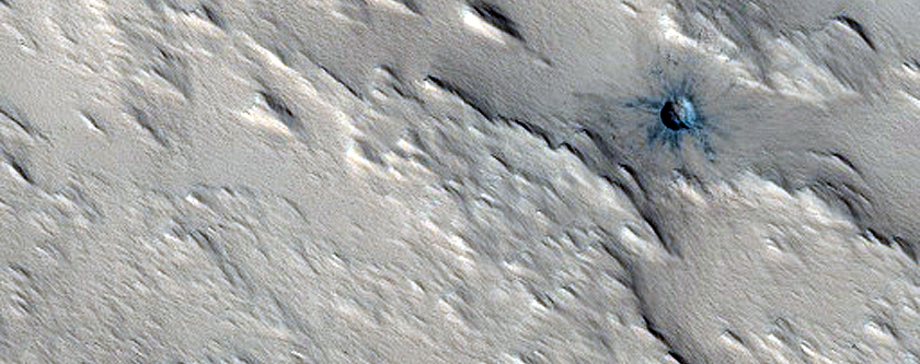 Recent Impact Crater