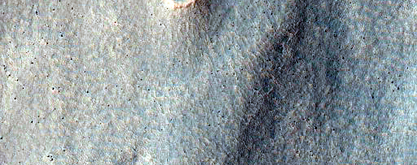 Gullies in Crater Southeast of Very Crater