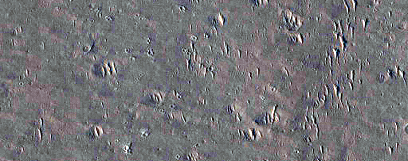 Landforms near Matrona Vallis