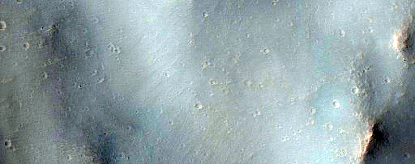 Fresh Crater on Highland Plateau
