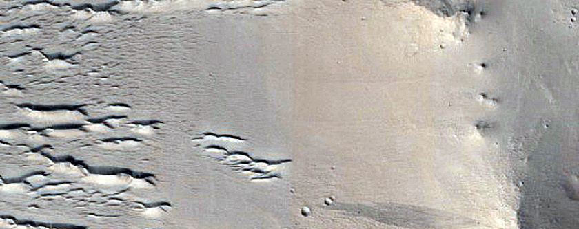 Slopes in Small Double Crater
