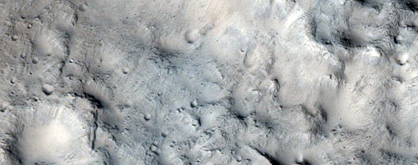 Possible Glacial Formation in Crater West of Sklodowska Crater