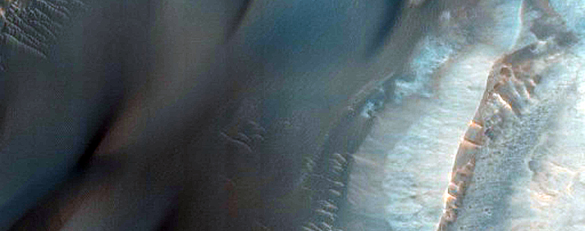 Monitor Slopes in Northeast Melas Chasma