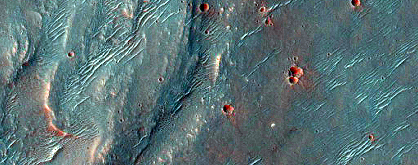 Inverted Channel in Southeast Aniak Crater