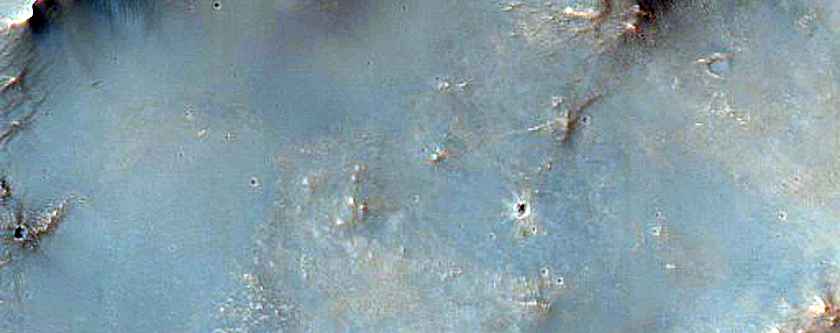 Fan in Low-Latitude Crater