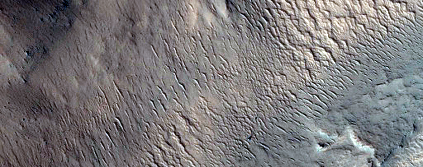 Layers Exposed in Depression in Coloe Fossae