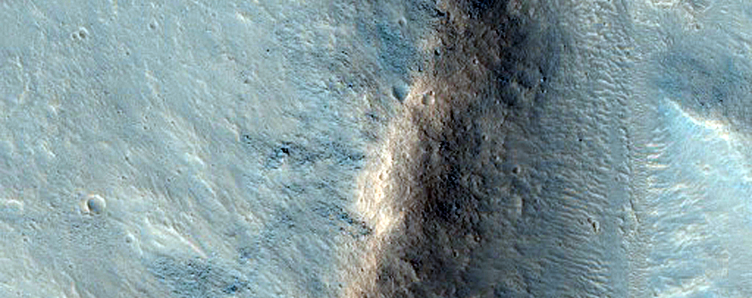Channels in Orson Welles Crater