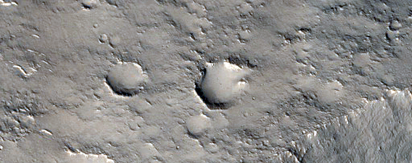 Distal Ramparts of Fresh Impact Crater