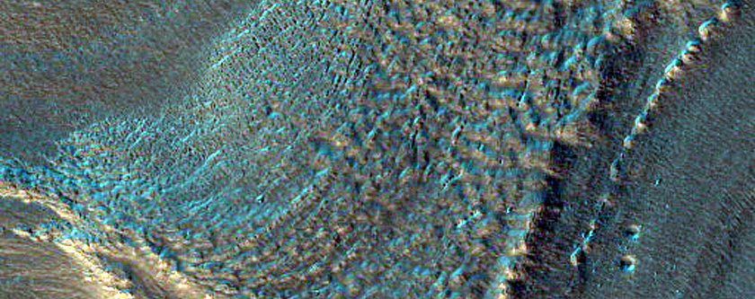 Layers on Crater Floor in Northern Mid-Latitudes