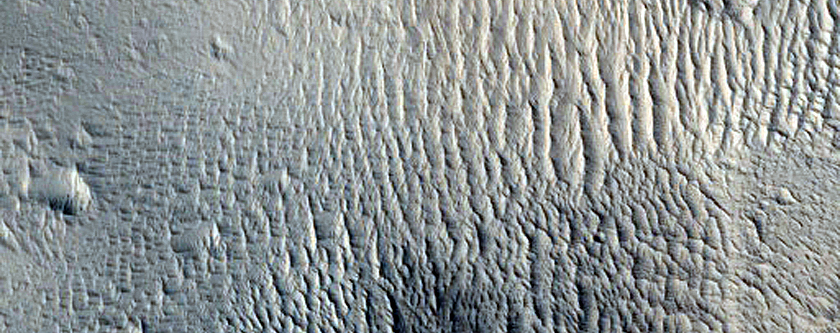 Terrain near Olympus Mons