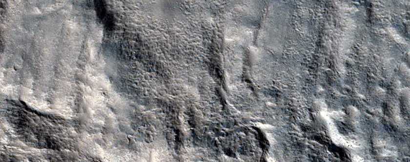 Layers in Crater East of Tinjar Valles