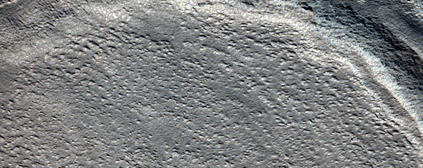 Concentric Crater Fill within Lobate Debris Apron in Phlegra Montes