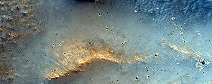 Slumped Crater Rim