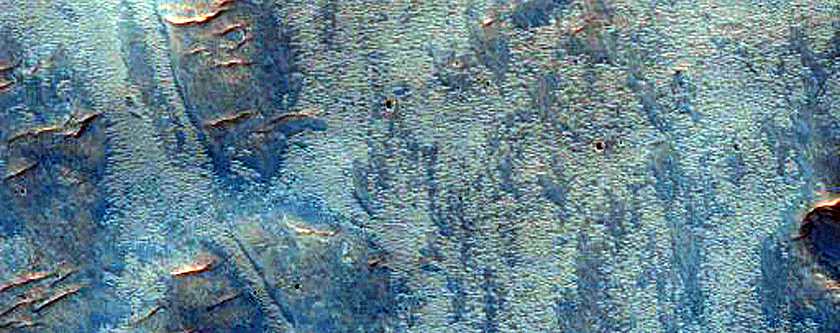 Small Channels Northwest of Hadriaca Patera