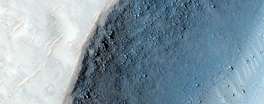 Bernard Crater and Surrounding Terrain