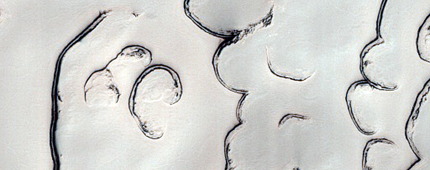 South Polar Residual Cap Morphology