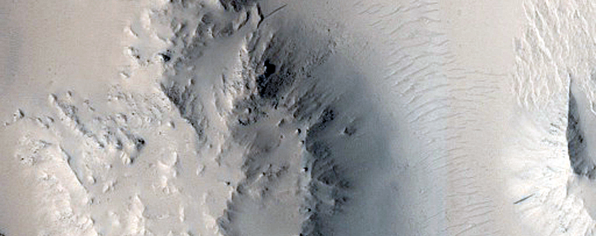 Craters West of Apollinaris Mons