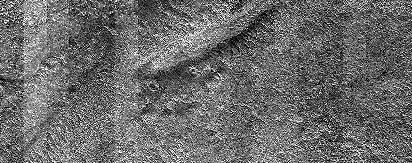 Extra-Crater Sinuous Ridge