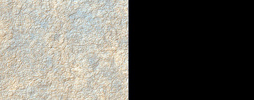 South Polar Region Cryptic Terrain Margin Monitoring in Main Crater
