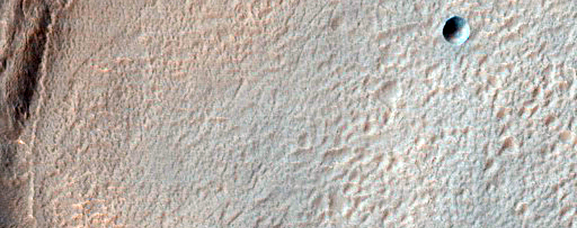 Dipping Layers in Depression in Noachis Terra