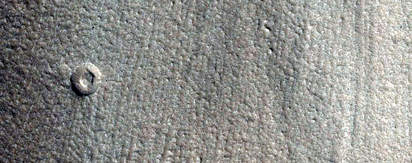 Crater Ejecta East of Tinjar Valles