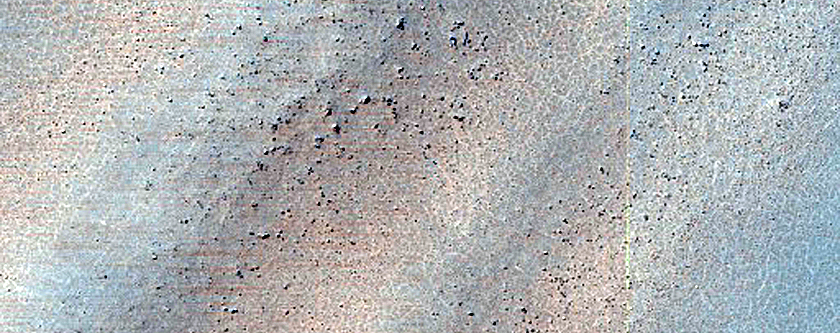 Ridges on Floor of Barnard Crater