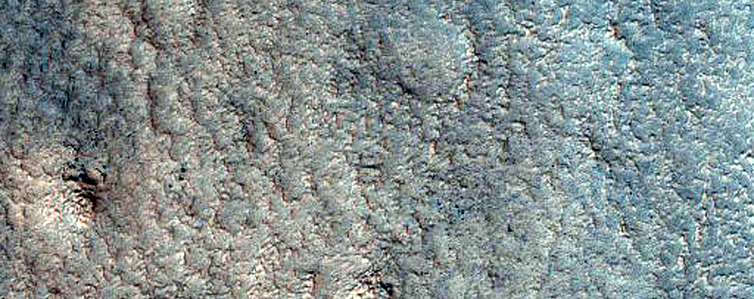Double Mesa in Crater in Protonilus Mensae