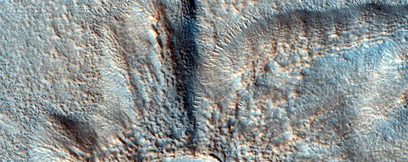Pedestal Crater in Deuteronilus Mensae