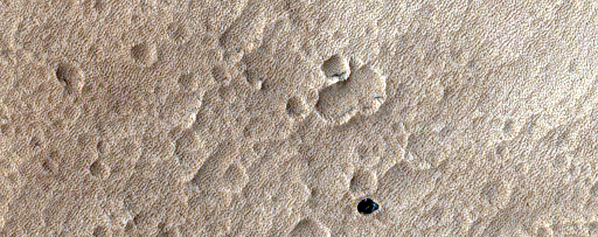 Pit on Arsia Mons