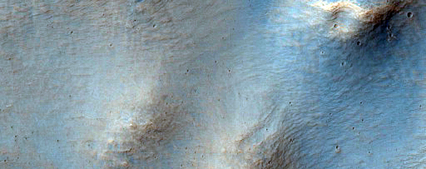 Eastern Rim of Hadley Crater and Surrounding Terrain