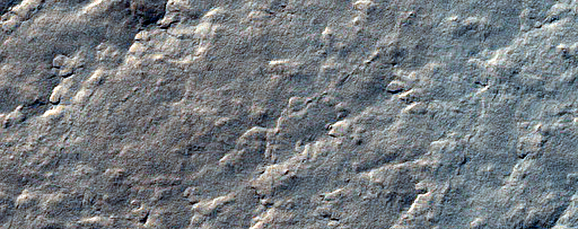 Possible Crater on South Polar Layered Deposits
