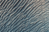 Crater in Valles Marineris