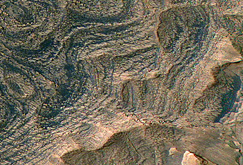 Layered Sedimentary Rocks in Candor Chasma