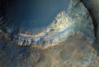 Sedimentary Rocks inside Terby Crater 