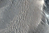 Layering in Rutherford Crater