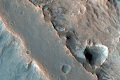 Strata in Butte in Chryse Planitia