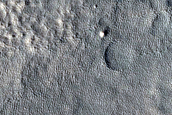 Possible Layering on Crater Floor in Protonilus Mensae