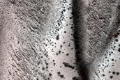 Monitor Frost on Dunes in Viking Images 573B30 and 573B32