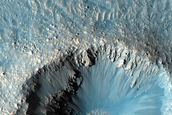 Rayed Impact Crater in Meridiani Planum