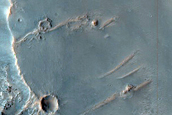 Contact on Floor of Huygens Crater