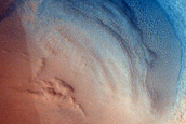 Crater in Utopia Planitia
