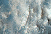 Portion of Ridge in Northwestern Antoniadi Crater