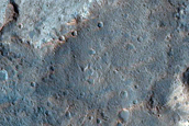 Light-Toned Deposits in Crater East of Aram Chaos