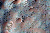 Valleys in Crater Northeast of Argyre Region