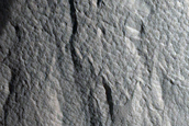 Landslides inside Impact Crater